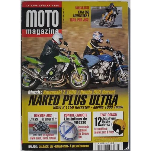 Moto Magazine 198 De 2003 Ktm 950s Adventure,Triumph Thunderbird Sport,Piaggio Beverly 500,Vertemati 570 Se,Hechard Saphir Yamaha 1600 Wild Star,Kawasaki Z1000,Honda Hornet 900,Honda St1300 Pan Europe