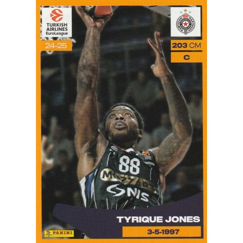 Image Vignette Panini Euroleague 2024 / 2025 - N° 310 - Tyrique Jones