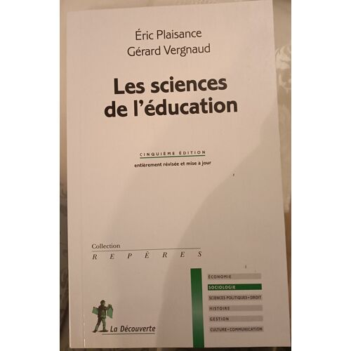 Les Sciences De L'Éducation Eric Plaisance Et Gérard Vergnaud