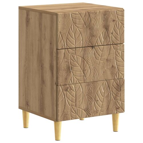vidaXL Table de chevet Chêne artisanal 43 x 39,5 x 66,5 cm