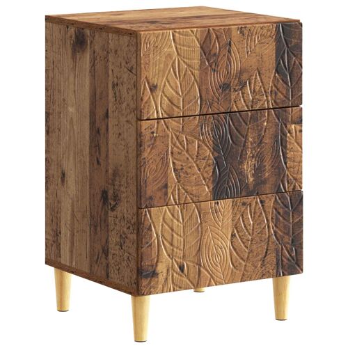 vidaXL Table de chevet Bois ancien 43 x 39,5 x 66,5 cm