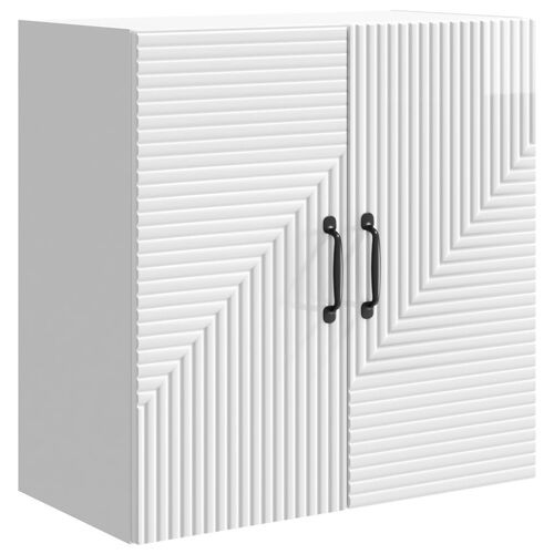 vidaXL Armoire Murale Blanc brillant 59 x 31 x 60 cm Bois d'ingénierie