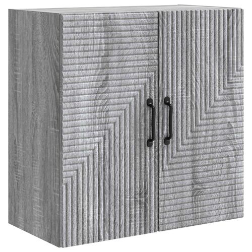 vidaXL Armoire Murale Sonoma gris 59 x 31 x 60 cm Bois d'ingénierie