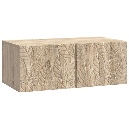 vidaXL Meuble TV mural 78,5 x 41 x 30 cm Chêne Sonoma