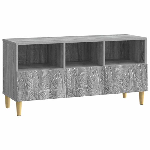 vidaXL Meuble TV 102 x 34,5 x 50 cm Sonoma gris Bois d'ingénierie