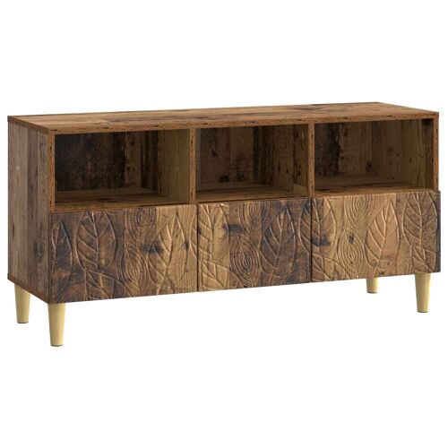 vidaXL Meuble TV 102 x 34,5 x 50 cm Bois ancien Bois d'ingénierie