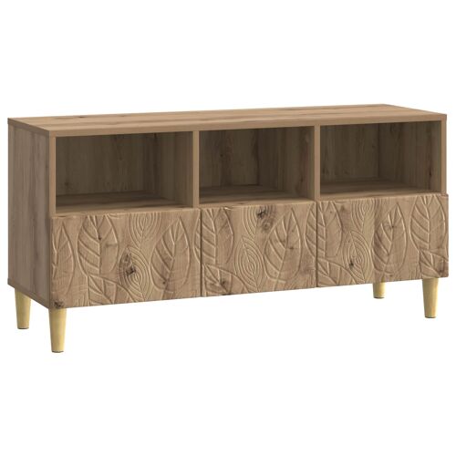 vidaXL Meuble TV 102 x 34,5 x 50 cm Chêne artisanal Bois d'ingénierie