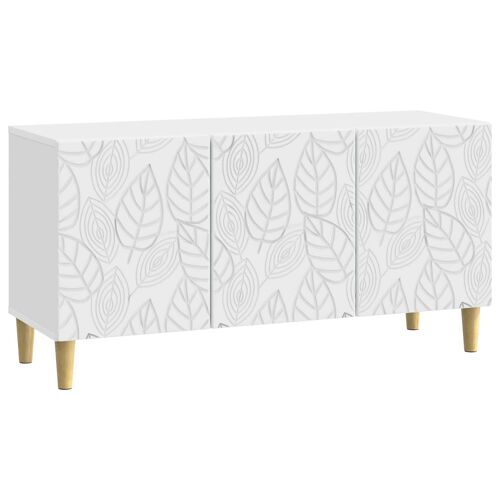vidaXL Meuble TV 99 x 34,5 x 50 cm Blanc Bois d'ingénierie