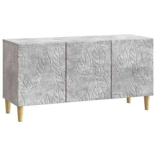 vidaXL Meuble TV 99 x 34,5 x 50 cm Gris béton Bois d'ingénierie