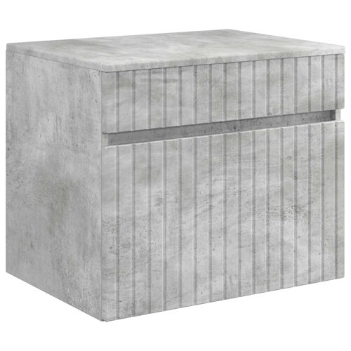 vidaXL Cabinet de Salle de Bain Mural Gris béton 59 x 44,5 x 50 cm