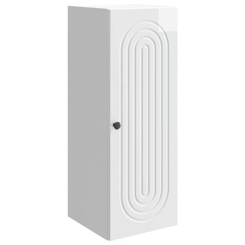 vidaXL Armoire Murale Blanc brillant 33 x 34,5 x 90 cm