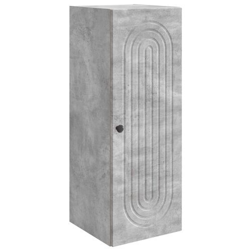 vidaXL Armoire Murale Gris béton 33 x 34,5 x 90 cm Bois d'ingénierie