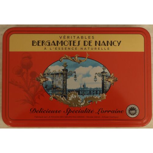 Boite Métalique Bergamotes De Nancy 20*13*3cm Vide
