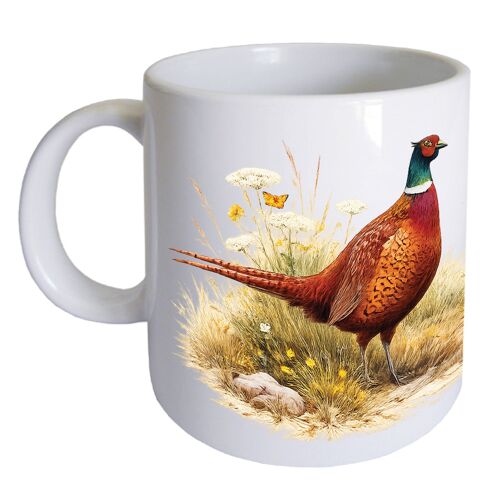 Mug En Céramique Faisans 35 Cl Cbkréation
