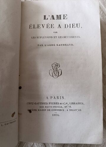 L'Âme Élevée À Dieu