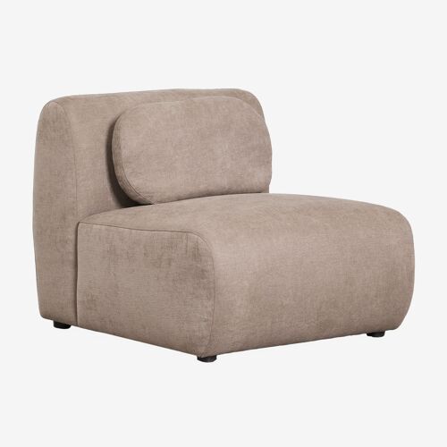 Module central pour canapé modulaire en chenille Coquette