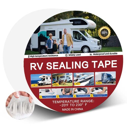 Ruban D'étanchéité Blanc Pour Camping-Car - 1 Mm D'épaisseur, 5 Cm De Large, 15 M De Long - Ruban De Réparation Étanche En Pvc