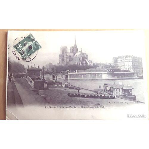 Carte Postale Ancienne - Paris : La Seine, Notre Dame Et La Cité