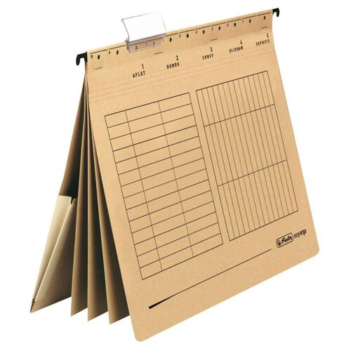Herlitz 10843860 Dossier Suspendu Carton A4 Marron