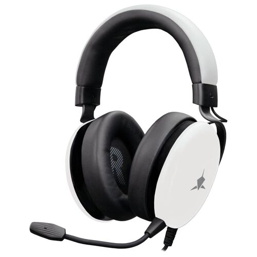 White Shark ELEPHANT Casque Avec fil Arceau Gaming Blanc et Noir