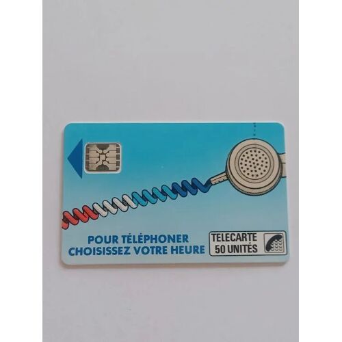 Ko35 510 5 Numéros Petit Embouti Télécarte Carte Téléphone Cordon Bleus France Télécom Puce Sans Entourage 50 Unités Sc5 Argent Sur Fond Noir Trou 0.7