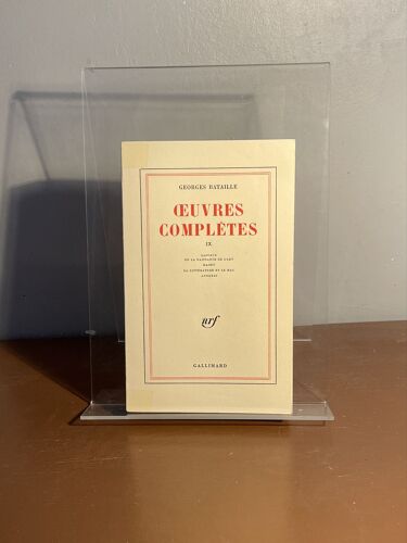 Oeuvres Complètes Ix Georges Bataille 
