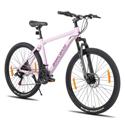 Hiland Vtt 27,5 Pouces Homme Et Femme, Cadre Aluminium, 21 Vitesses, Vélo Hardtail Pour Adultes Avec Frein À Disque - Violet