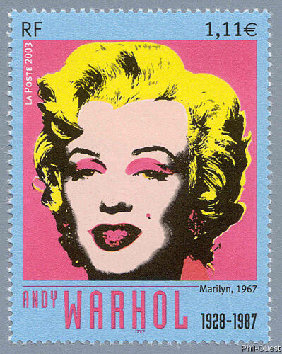 Art : "Marylin" Gravure De Andy Warhol Année 2003 N° 3628 Yvert Et Tellier Luxe