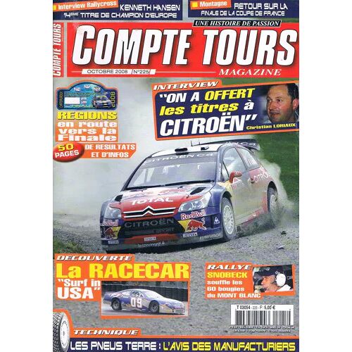 Compte Tours 225 De 2008 Racecar,Mont Blanc,Hansen,