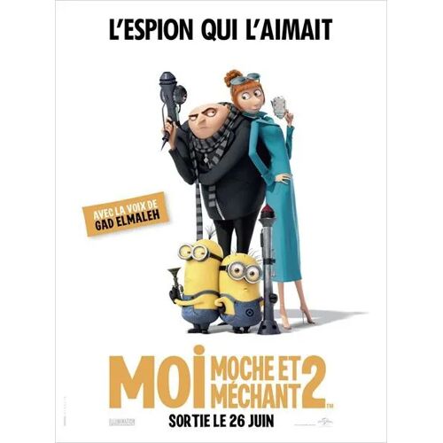 Grande Affiche Du Film Moi Moche Et Mechant 2 De Pierre Coffin Et Chris Renaud Avec La Voix De Gad Elmaleh