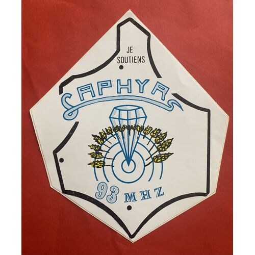 Autocollant Radio Saphyr 93 - Chartres 28