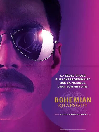 Petite Affiche De Bohemian Rhapsody - Freddy Mercury Et Queen - De Bryan Singer Avec Rami Malek, Ben Hardy