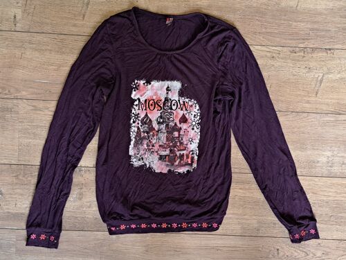 Joli Pull Moscou Sweat Manches Longues Russie Orchestra 14 Ans Femme Enfant Fille Top - Envoi Très Rapide Et Soigné.