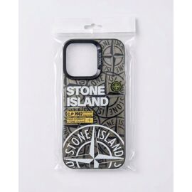 Coque pour iPhone 14 design boussole Stone, couleur noir