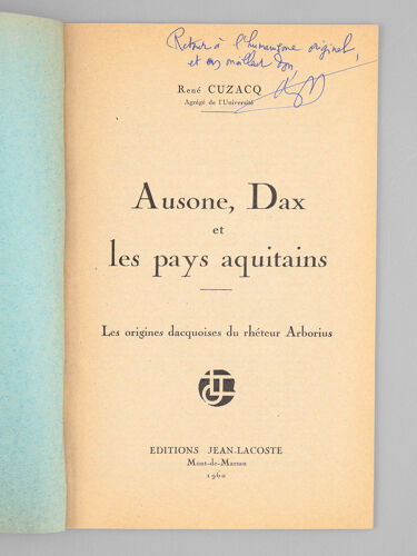 [ Lot De 6 Brochures Sur Les Landes Et Le Pays Basque: ] Les Faïences De Samadet[ On Joint : ] Origines De La Culture Du Maïs En Gascogne [ On Joint