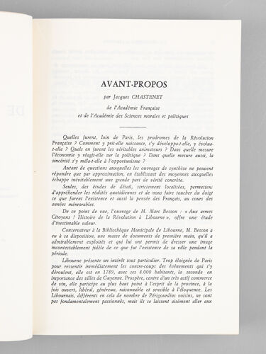 Histoire De La Révolution À Libourne 1789-1795 [ Edition Originale - Exemplaire Sur B.F.K. De Rives ]