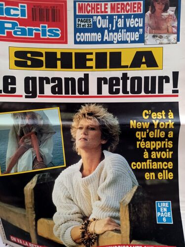 Ici Paris 2398 1991 Sheila/Michele Mercier/Stone Et Charden/Herve Vilard/Xavier Deluc/Frederic Francois/Xavier Deluc
