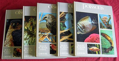Beauté Du Monde Animal. Lot De 5 Tomes (/9). 5 6 7 8 Oiseaux. 9 Poissons.