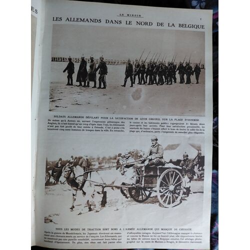 Journaux Reliés Le Mirroir 1914 1918