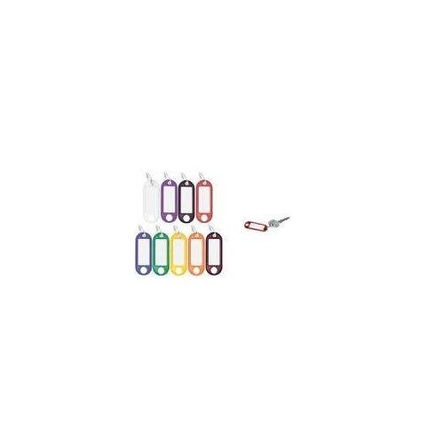 Porte-clés WEDO, diamètre : 18 mm, violet, en plastique, avec inscription blanche, remplaçable (262 801808)