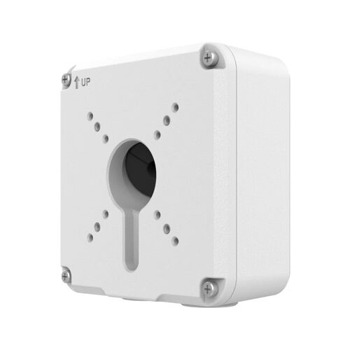 Caixa de conexões - Para câmaras bullet - Apto para uso exterior - Instalação no teto ou na parede - Cor branca 55 mm (A) x 126