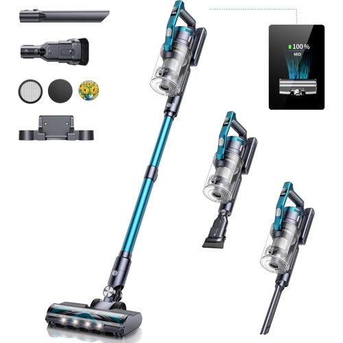 BUTURE VAC VC60 - ASPIRATEUR BALAI SANS FIL - MULTIFONCTIONS A ECRAN LED - BLEU