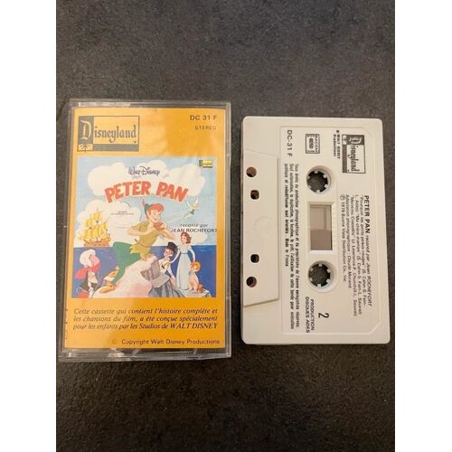 Cassette Audio K7 Disney - Peter Pan (1979) - Raconté Par Jean Rochefort