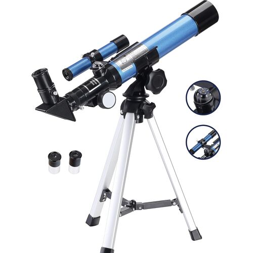 AOMEKIE - TÉLESCOPE ASTRONOMIQUE 32X POUR ENFANTS AVEC TRÉPIED DE TABLE INCLUS