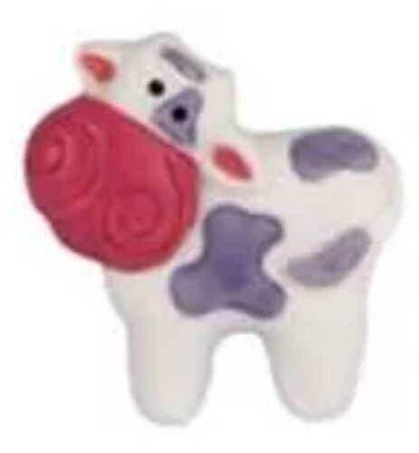 Fève Vache Tournée Vers La Gauche À La Robe Mauve - Série Mate Oh ! Les Vaches (2018)