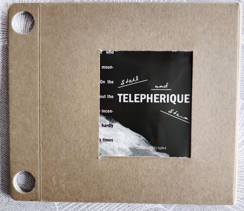 Telepherique Stahl Und Stein