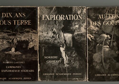 Norbert Casteret, Lot De 3 Livres Brochés