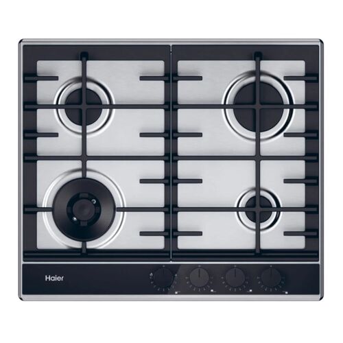 Table de Cuisson à Gaz Haier Série I-Move 4 4 Zones 9650W Argentée - HAHG6BF4TX