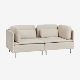 Canapé modulaire 2 pièces en tissu Oriol