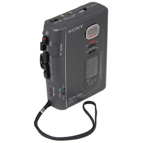 SONY TCM-59V - WALKMAN / MAGNÉTOPHONE A CASSETTE AUTO-REVERSE AVEC ENCEINTE INCORPORÉE